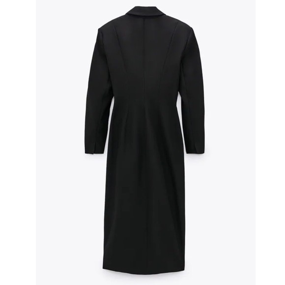 Zara Dresses Zara Limited Edition Coat Dress Black Poshmark